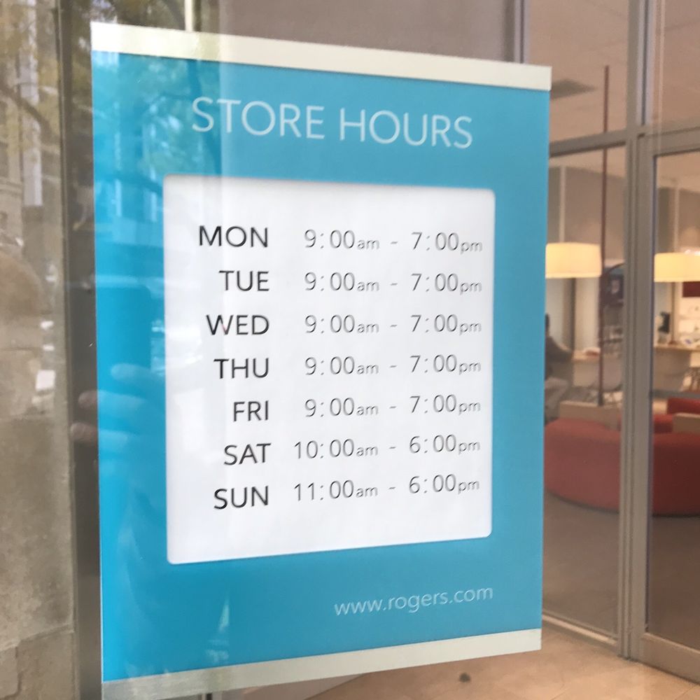 Rogers Plus - Hours of operation - Electronics Near Me - Toronto, Ontario Rogers Plus - Hours of operation - Electronics Near Me - Toronto, Ontario