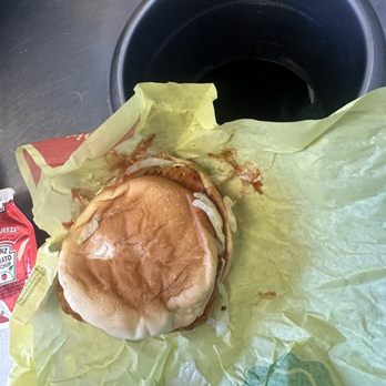 McDonald's - a burger and a drink in a trash can - Burgers Near Me - Meridian, Mississippi McDonald's - a burger and a drink in a trash can - Burgers Near Me - Meridian, Mississippi