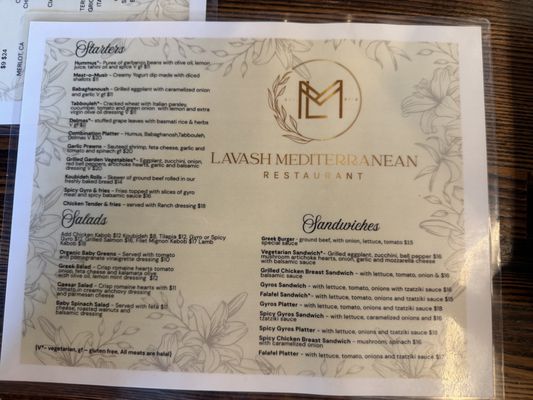 Menu photo 1 Lavash Mediterranean Livermore, CA Menu photo 1 Lavash Mediterranean Livermore, CA