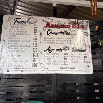 Asadero Kino - Menu - Steakhouses Near Me - Puerto Peñasco, SON