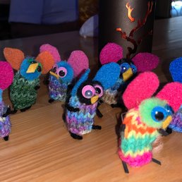 We got finger puppets while we waited in the bar. Cute!