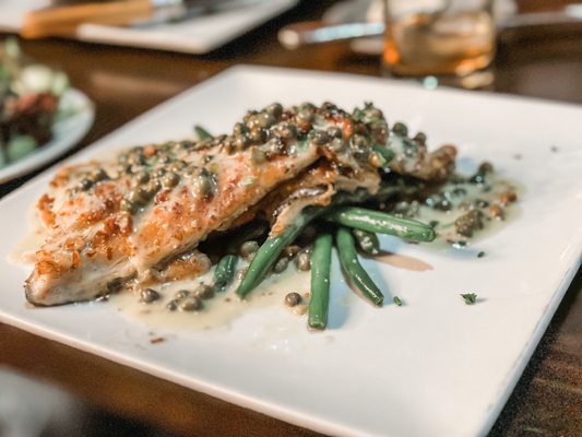 Photo of Blue Canyon Kitchen & Tavern - Twinsburg, OH, US. Pretzel Crusted Trout