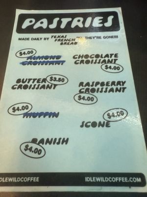 Menu photo 1 Idlewild Coffee Austin, TX