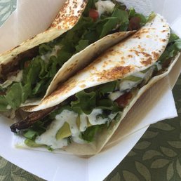 two tacos on a plate