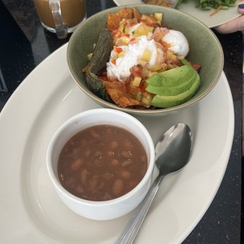 Mango Haus - Chili Quiles with poached eggs - Breakfast & Brunch Near Me - Bakersfield, California Mango Haus - Chili Quiles with poached eggs - Breakfast & Brunch Near Me - Bakersfield, California