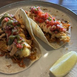 Fish tacos. Fish tacos.