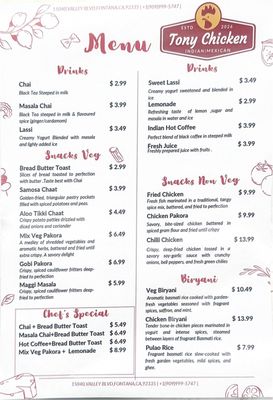 Menu photo 2 Tony chicken Fontana, CA Menu photo 2 Tony chicken Fontana, CA