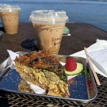 Coffee Girl - Breakfast (gf) quiche and iced caramel breve - Coffee & Tea Near Me - Astoria, Oregon Coffee Girl - Breakfast (gf) quiche and iced caramel breve - Coffee & Tea Near Me - Astoria, Oregon