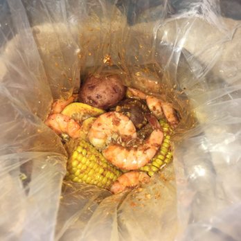 Claw Shack - Headless shrimp combo with medium shambalang sauce - Cajun/Creole Near Me - San Jose, California