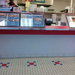a checkered floor in a restaurant a checkered floor in a restaurant