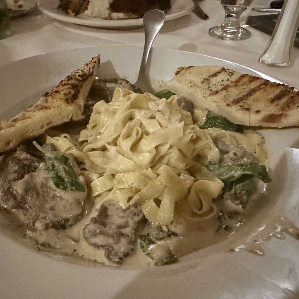 Wildfire Grill - Steak tips and pasta in a creamy sauce - American Near Me - Montgomery, New York Wildfire Grill - Steak tips and pasta in a creamy sauce - American Near Me - Montgomery, New York