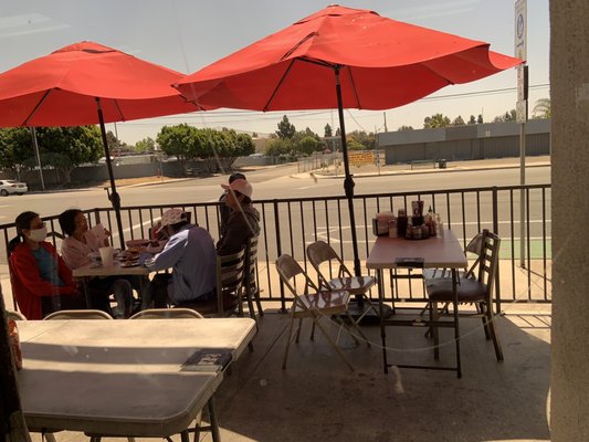 Photo of Trieu Chau Restaurant - Santa Ana, CA, US. Outside dining area 5.04.22