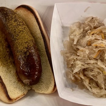 Frankford Hall - Currywurst with Sauerkraut - German Near Me - Philadelphia, Pennsylvania Frankford Hall - Currywurst with Sauerkraut - German Near Me - Philadelphia, Pennsylvania