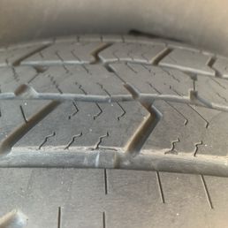 32K miles on these tires. All look similar and they say they have plenty of thread left! Bro they are down to the marker!!! Are you blind? 32K miles on these tires. All look similar and they say they have plenty of thread left! Bro they are down to the marker!!! Are you blind?