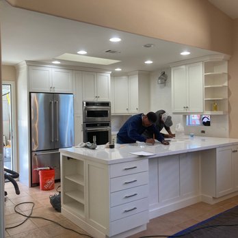Pyramid Tile - Pyramid Workers installing our countertops - Tiling Near Me - Santa Barbara, California Pyramid Tile - Pyramid Workers installing our countertops - Tiling Near Me - Santa Barbara, California