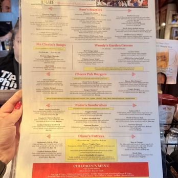 Cheers - Menu - American Near Me - Boston, Massachusetts Cheers - Menu - American Near Me - Boston, Massachusetts