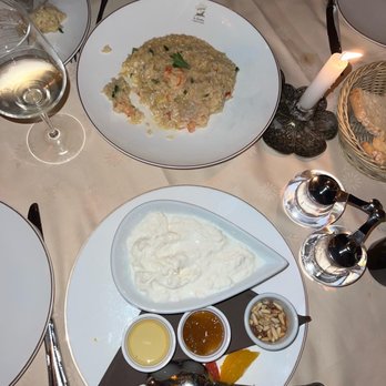 La Giostra - Burrata & seafood risotto - Tuscan Near Me - Florence, FI