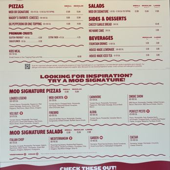 MOD Pizza - Updated Menu as of June 2026 - Pizza Near Me - Redlands, California MOD Pizza - Updated Menu as of June 2026 - Pizza Near Me - Redlands, California