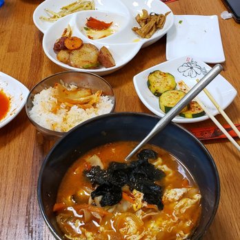 Haru - Ban chan sides with my soup. - Korean Near Me - Madison, Alabama Haru - Ban chan sides with my soup. - Korean Near Me - Madison, Alabama
