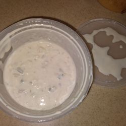 Bowl of clam chowder 7.99, It can survive being in fridge and still taste very yummy. This would good for camping trips.