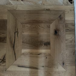 Layin' It Well Flooring - A trap door into crawl space.