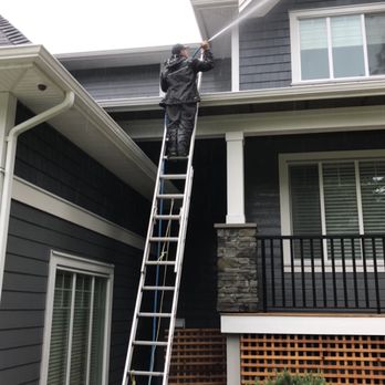 ClearView Home Services - Softwashing in action. - Window Washing Near Me - Maple Ridge, British Columbia ClearView Home Services - Softwashing in action. - Window Washing Near Me - Maple Ridge, British Columbia