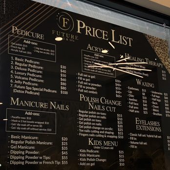 Future Nails & Spa - Price list - Nail Salons Near Me - Bremerton, Washington