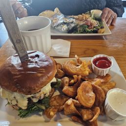 Burger of the month. Beefy cheese goodness