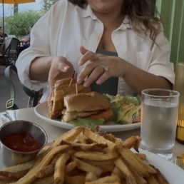 Steak Dinner and Fish Po Boy