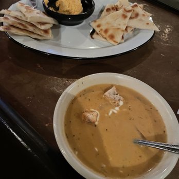 The Steerage Dining Saloon - Hungarian mushroom soup and red pepper feta with pitas - Comfort Food Near Me - Port Washington, Wisconsin