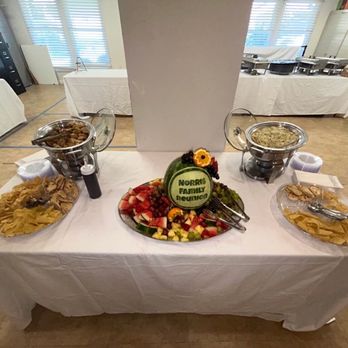 Mary's Kitchen & Catering Services - Hors d'oeuvre table for reception.  Excellent! - Caterers Near Me