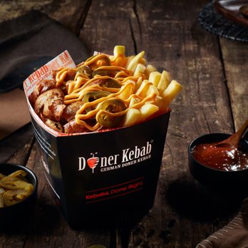 German Doner Kebab - GDK Doner box with fries and cheese - Kebab Near Me - Astoria, New York German Doner Kebab - GDK Doner box with fries and cheese - Kebab Near Me - Astoria, New York