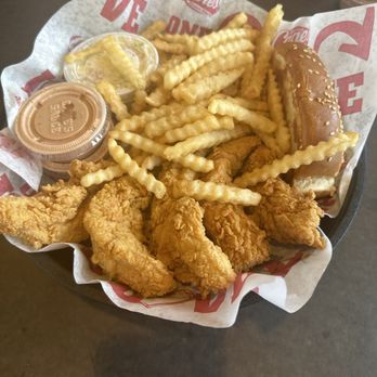 Raising Cane's Chicken Fingers - Caniac combo but only 5 tenders instead of 6! - Fast Food Near Me - Mckinney, Texas