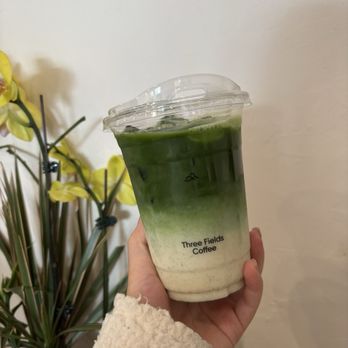 Three Fields Coffee - matcha latte w/ oat milk - Coffee & Tea Near Me - Alhambra, California Three Fields Coffee - matcha latte w/ oat milk - Coffee & Tea Near Me - Alhambra, California