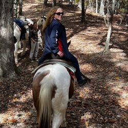 Riverside Riding Stables - Trail ride break, check girths, saddle pads, pics, etc..