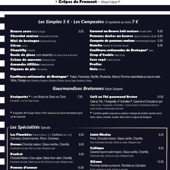 Le Petite Bretonne - Menu - Creperies Near Me - Paris, 75