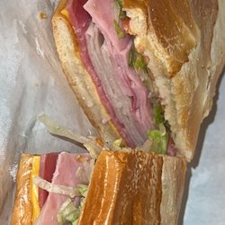 Diamond Minimarket - Ham, Turkey, Salami, Pepper Jack cheese, lettuce tomato onion, mayo, toasted!