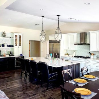 Echi - Experts In Construction & Home Improvements - Full kitchen remodel. Lusso granite counters, all new lighting, and gray wash hardwood floors. - General Contractors Near Me Echi - Experts In Construction & Home Improvements - Full kitchen remodel. Lusso granite counters, all new lighting, and gray wash hardwood floors. - General Contractors Near Me