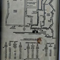 CentrePort Station - Circulator schedule - amon Carter loop