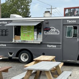a black food truck