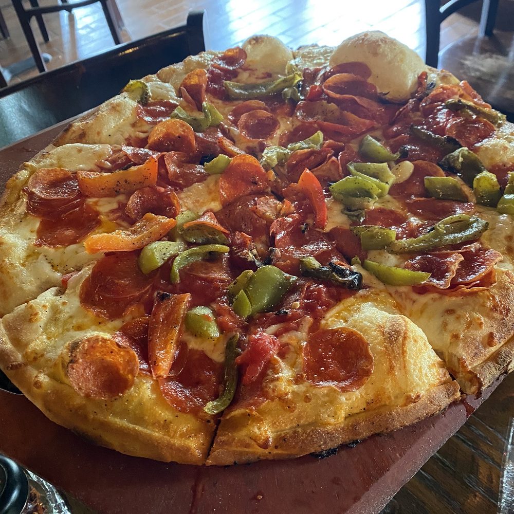 Anthony's Coal Fired Pizza & Wings - 16" with pepperoni and sweet peppers - Pizza Near Me - Mcmurray, Pennsylvania Anthony's Coal Fired Pizza & Wings - 16" with pepperoni and sweet peppers - Pizza Near Me - Mcmurray, Pennsylvania