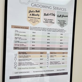 Trim Time Pet Grooming - 2023.JUNE08- Grooming Services & general "ball park" price points :-) - Pet Groomers Near Me - Mesa, Arizona