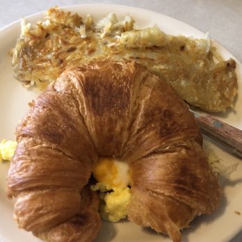 Budget Cafe - Croissant w/hash browns - Cafes Near Me - Lompoc, California