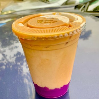 Aloha Stacks - Ube Latte iced. - Pancakes Near Me - Cerritos, California Aloha Stacks - Ube Latte iced. - Pancakes Near Me - Cerritos, California