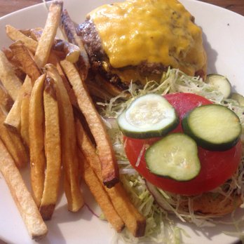 Roots 657 - Cheeseburger with fries ($10.95) - American Near Me - Leesburg, Virginia Roots 657 - Cheeseburger with fries ($10.95) - American Near Me - Leesburg, Virginia