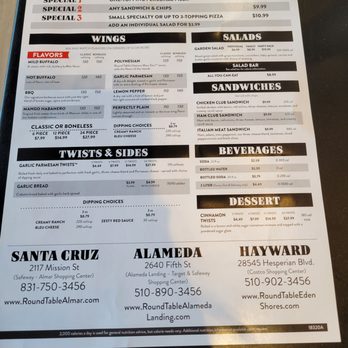 Round Table Pizza - Pizza Near Me - Alameda, California