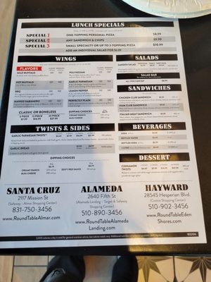 Menu photo 5 Round Table Pizza Alameda, CA