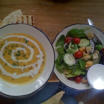 Dougherty's Neighborhood Pub - Potatoe soup and salad - Irish Near Me - Denver, Colorado