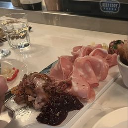 Cheese and meat board Cheese and meat board