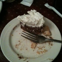 Valentino's American Restaurant - Fantastic (half-eaten) french silk pie